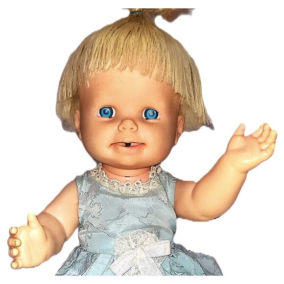 13" 1965 Mattel Cheerful Tearful Baby Doll - Picture 2 of 13